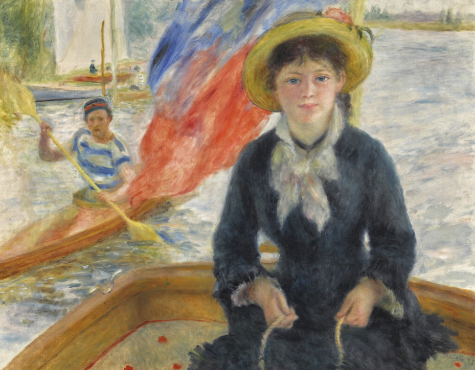 Pierre-Auguste Renoir's painting 'En Canot (Jeune fille à la barque).' Estimated sale price $35 million.