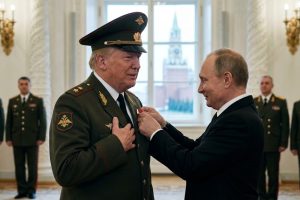 Donald Trump finally gets the recognition he deserves... the Order of Lenin from Vladimir Putin. (Photo: NYI/AI)