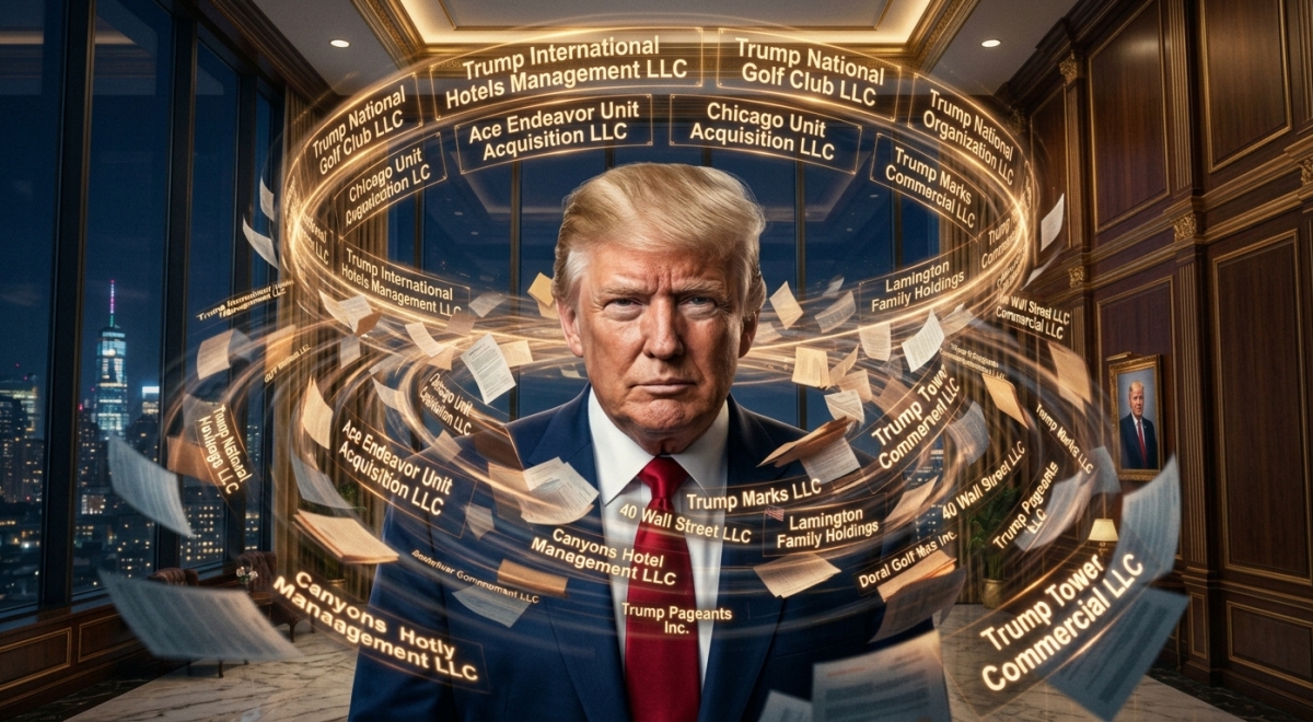 Donald Trump extensively uses shell companies through his business, The Trump Organization. (Photo: NYI/AI)