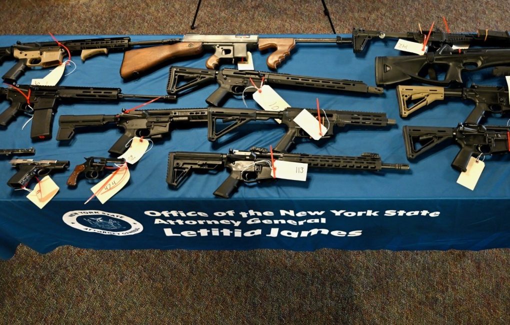 Some of the 600 weapons taken off the street in New York's gun buyback program. (Photo: NYAG)