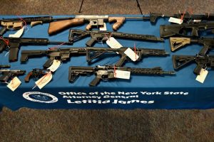 Some of the 600 weapons taken off the street in New York's gun buyback program. (Photo: NYAG)