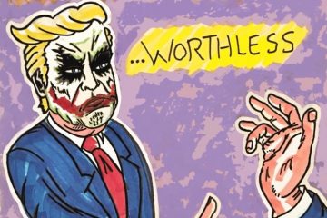 Jim Carrey Garish Portraits Continue to Define the Trump Political Milieu (See!)