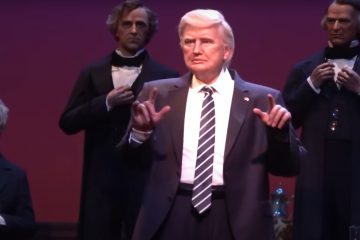 Donald Trump’s audio-animatronic figure at Disney World is in the news again. (Photo: Twitter)
