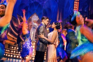 Jeremy Jordan and Eva Noblezada star as F. Scott Fitzgerald's love struck couple in The Great Gatsby Musical. (Photo: Evan Zimmerman)