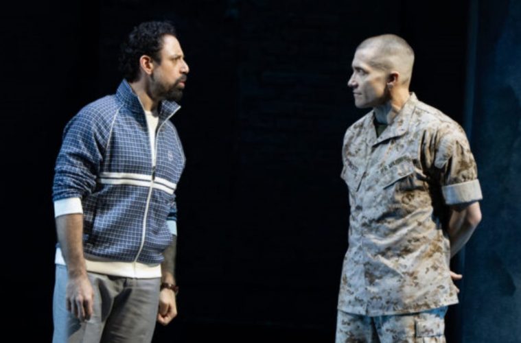 Anthony Michael Lopez and Jake Gyellenhall (right) in Othello on Broadway. (Photo: Julieta Cervantes)