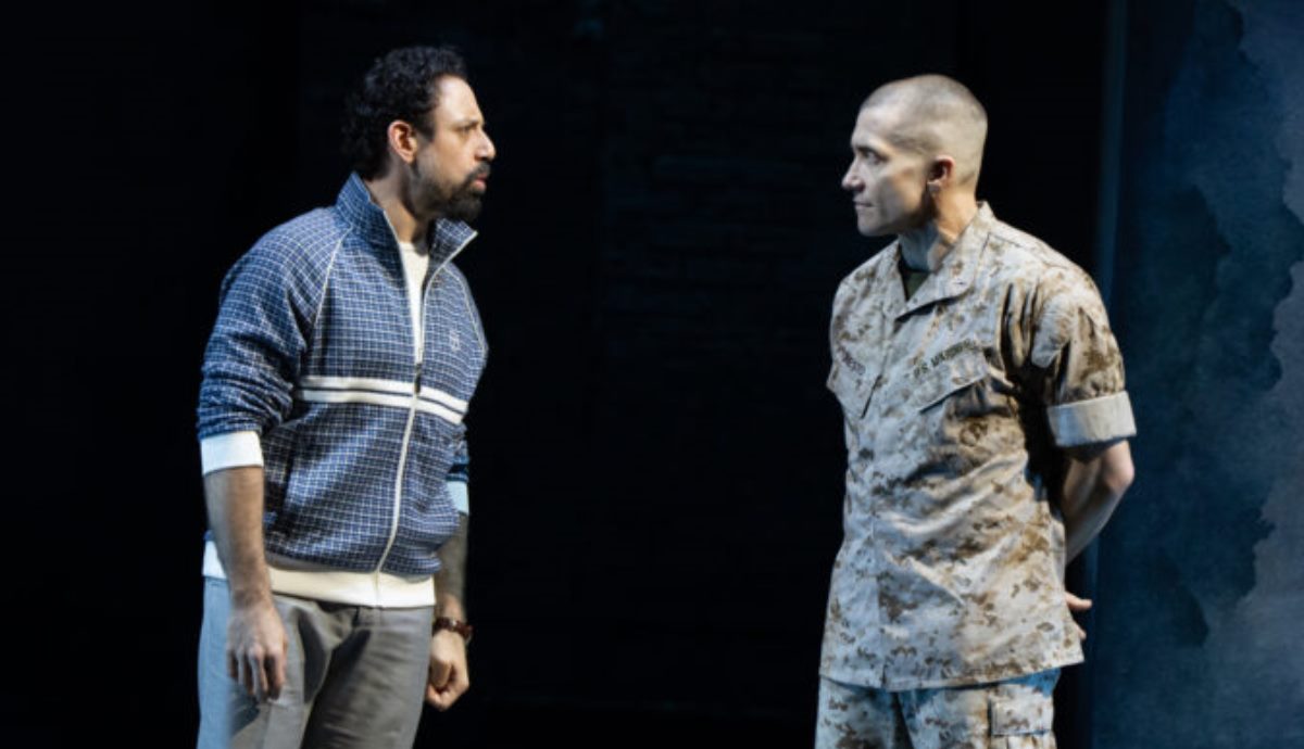 Anthony Michael Lopez and Jake Gyellenhall (right) in Othello on Broadway. (Photo: Julieta Cervantes)