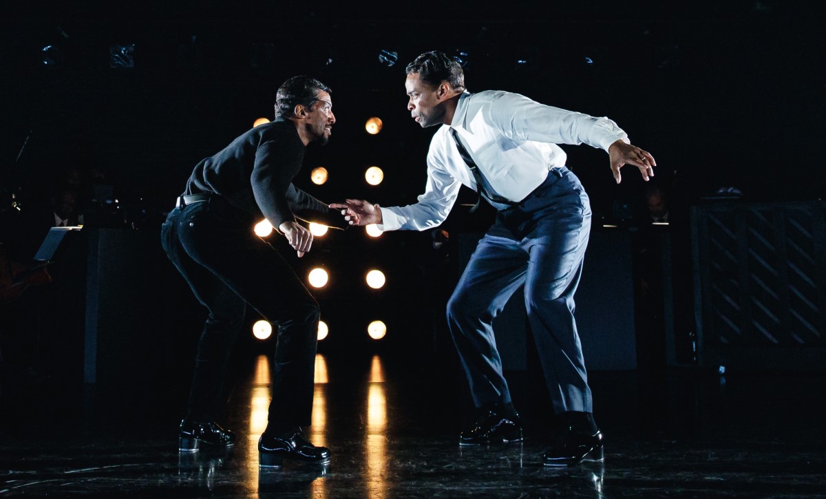 Daniel J. Watts and Dulé Hill in 'Light's Out Nat King Cole at New York Theatre Workshop. (Photo: Marc J. Franklin)