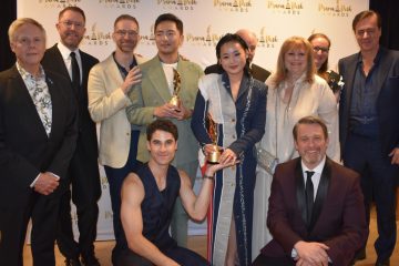 Winners of six Drama Desk awards, the cast of Maybe Happy Ending. (Photo: Krystal Chocianowski & Iris Wiener)