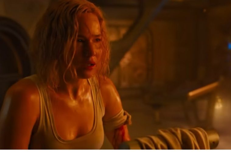 Jennifer Lawrence is stunning in Passengers. (Photo: ScreenCap)