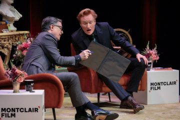 Stephen Colbert and Conan O'Brien swapped stories at the (Photo: Tony Turner)