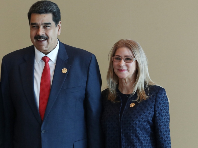 Nicolas Maduro and wife Cilia Flores in better times. Both are now in U.S. custody. Photo: Government)