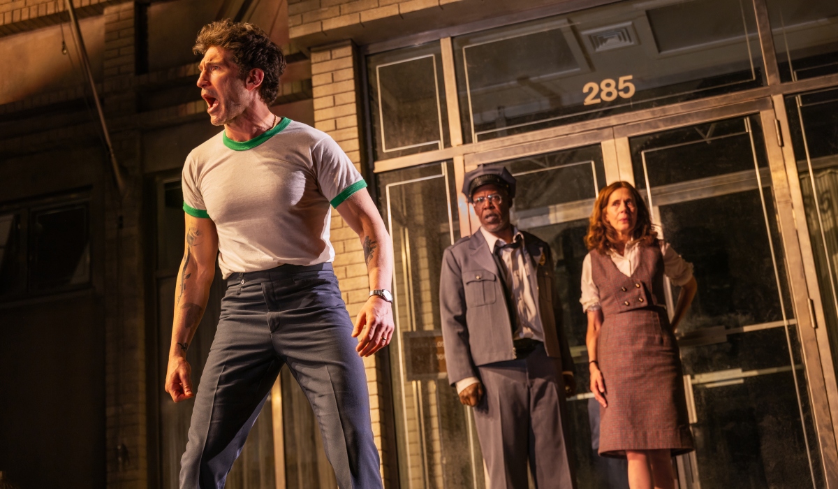 Sonny (Jon Bernthal) confronts the police in Broadway's 'Dog Day Afternoon.' (Photo: )